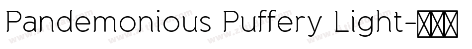 Pandemonious Puffery Light字体转换